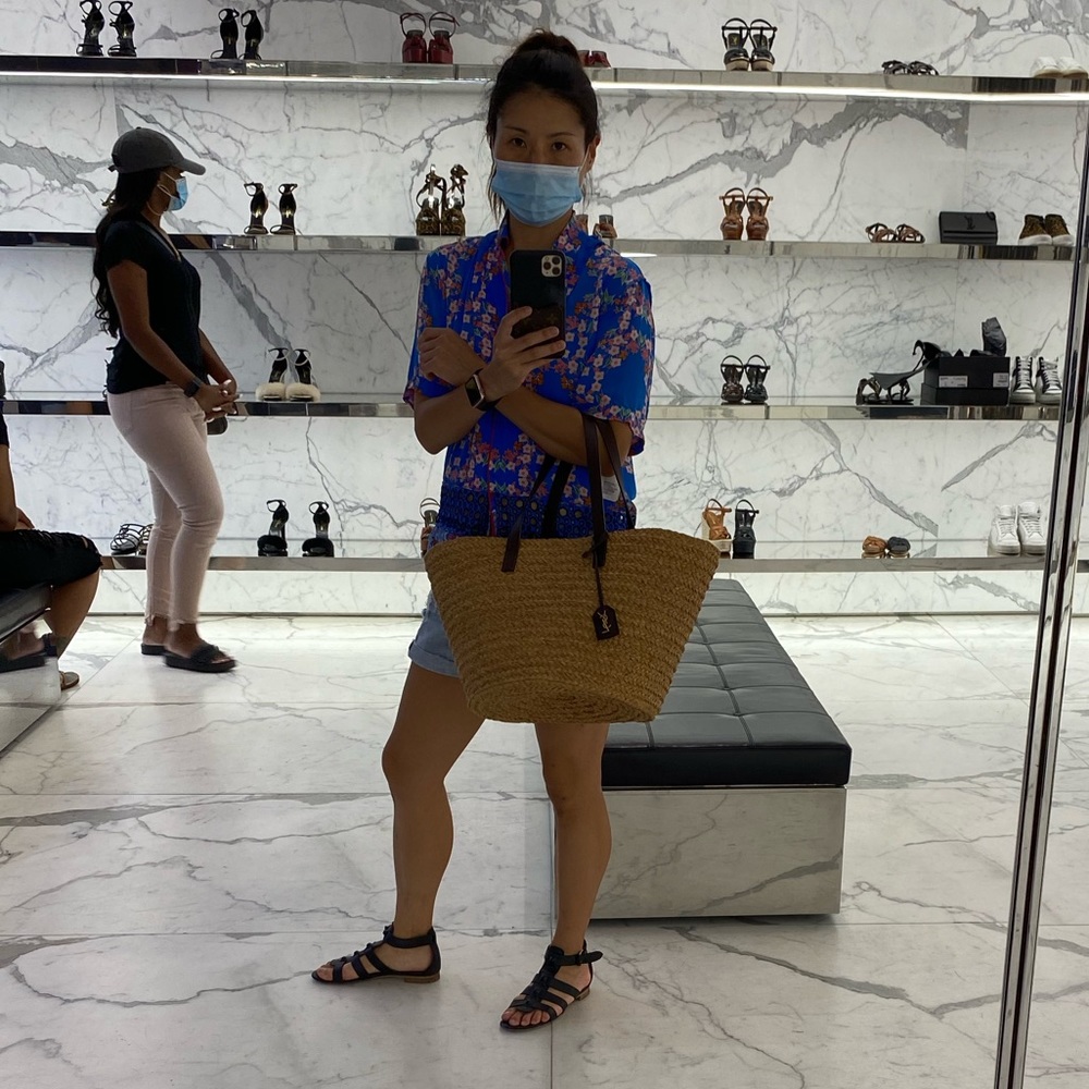 Saint Laurent Raffia tote bag - Picture 7 of 8